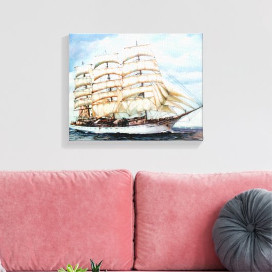 Regata Cutty Sark/Cutty Sark Tall Ships' Race Canvas Afdruk (Insitu (Woonkamer))