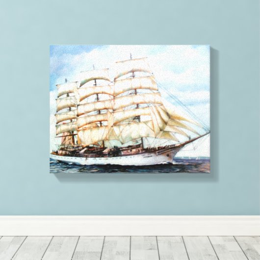Regata Cutty Sark/Cutty Sark Tall Ships' Race Canvas Afdruk (Insitu (Houten vloer))