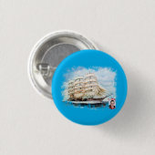 Regata Cutty Sark/Cutty Sark Tall Ships Race Ronde Button 3,2 Cm (Voorkant /achterkant)