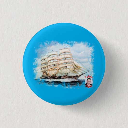 Regata Cutty Sark/Cutty Sark Tall Ships Race Ronde Button 3,2 Cm (Voorkant)