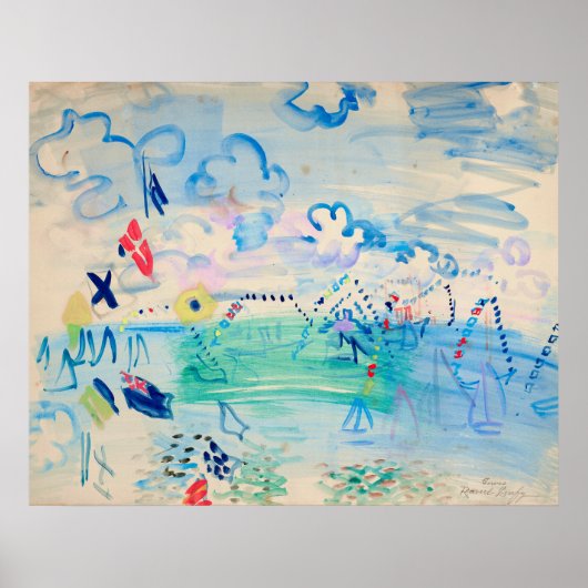 Régates à Cowes | Raoul Dufy Poster (Voorkant)