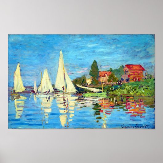 Regatta at Argenteuil, Claude Monet Poster (Voorkant)