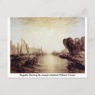 Regatta begint met Joseph Mallord William Turner Briefkaart
