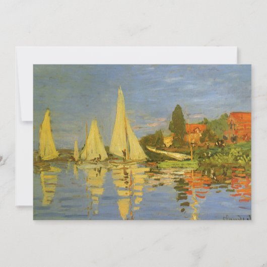 Regatta bij Argenteuil door Claude Monet (Voorkant)