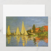Regatta bij Argenteuil door Claude Monet (Voorkant / Achterkant)