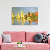 Regatta bij Argenteuil door Claude Monet Canvas Afdruk (Insitu (Woonkamer))