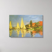 Regatta bij Argenteuil door Claude Monet Canvas Afdruk (Voorkant)