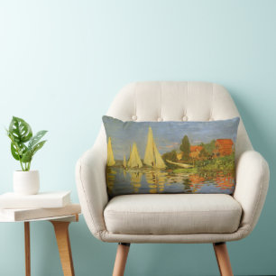 Regatta bij Argenteuil door Claude Monet Kussen