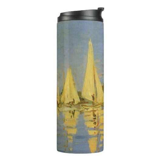 Regatta bij Argenteuil door Claude Monet Thermosbeker (Gedraaid links)