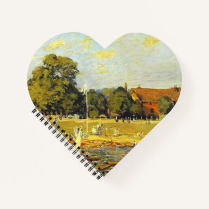 Regatta bij Hampton Court Alfred Sisley Poster Notitieboek