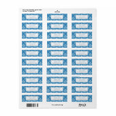 Regatta Blue Chandeliers Return Address Label (Full Sheet)