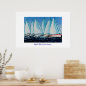 Regatta Blue Painting Print (Keuken)