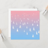 Regatta Boats on Ocean Kaart (Voorkant / Achterkant in situ)