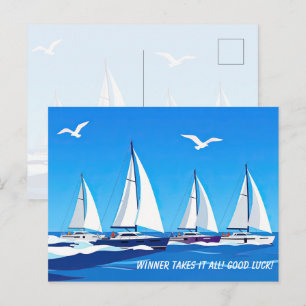 Regatta-Bootracen Briefkaart