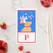 Regatta Day Gele Hondendoek Gastenhanddoek Servet (Insitu)