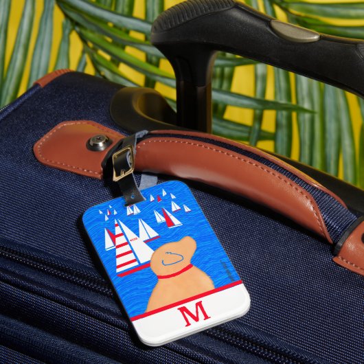 Regatta Day Yellow Dog Bagagelabel (Voorkant Insitu 1)