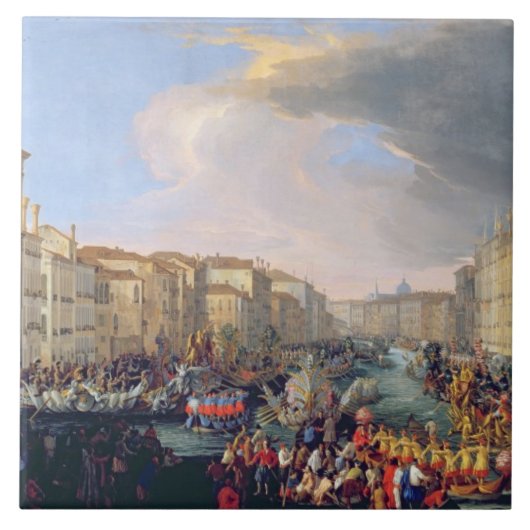 Regatta Held in Honor of Frederick VI of Denmark Tegeltje (Voorkant)