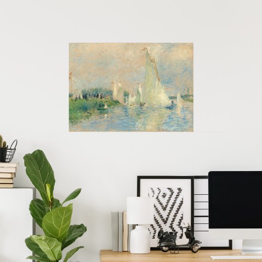 Regatta in Argenteuil - Auguste Renoir Fine Art Poster (Thuiskantoor)