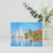 Regatta in Argenteuil Claude Monet Briefkaart (Staand voorkant)