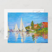 Regatta in Argenteuil Claude Monet Briefkaart (Voorkant / Achterkant)