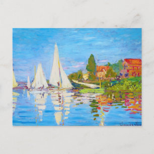 Regatta in Argenteuil Claude Monet Briefkaart