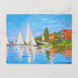 Regatta in Argenteuil Claude Monet Briefkaart