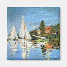 Regatta in Argenteuil Claude Monet Magneet