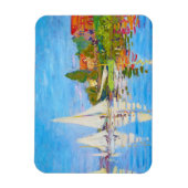 Regatta in Argenteuil Claude Monet Magneet (Verticaal)