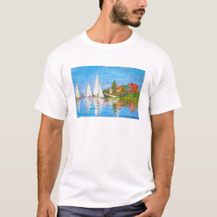 Regatta in Argenteuil Claude Monet T-shirt