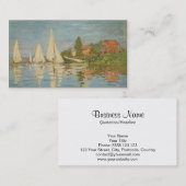 Regatta in Argenteuil - Claude Monet Visitekaartje (Voorkant / Achterkant)