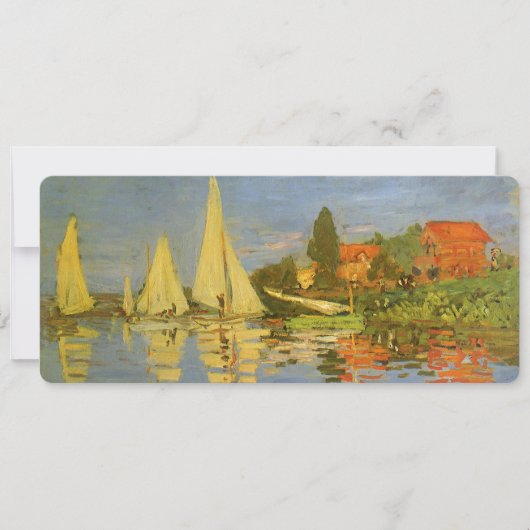 Regatta in Argenteuil door Claude Monet (Voorkant)