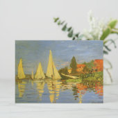Regatta in Argenteuil door Claude Monet (Staand voorkant)