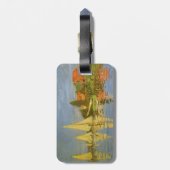 Regatta in Argenteuil door Claude Monet Bagagelabel (Achterkant verticaal)