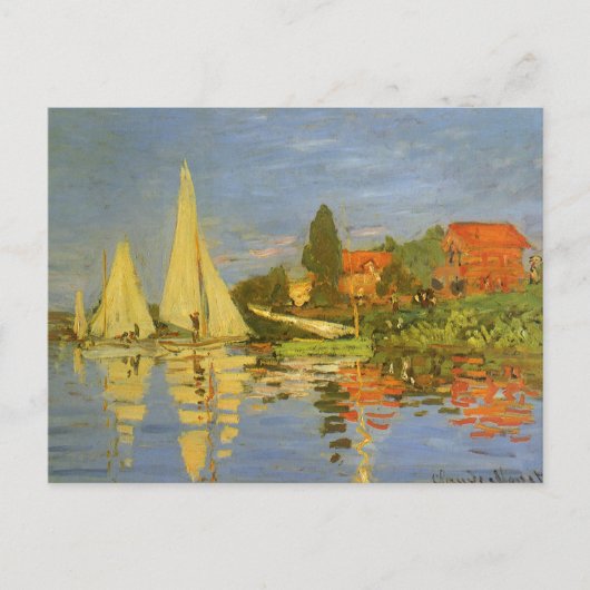 Regatta in Argenteuil door Claude Monet Briefkaart (Voorkant)