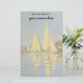 Regatta in Argenteuil door Claude Monet Briefpapier (Staand voorkant)
