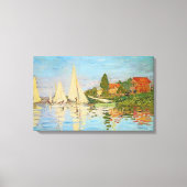 Regatta in Argenteuil door Claude Monet Canvas Afdruk (Voorkant)
