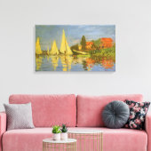 Regatta in Argenteuil door Claude Monet Canvas Afdruk (Insitu (Woonkamer))