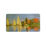 Regatta in Argenteuil door Claude Monet Etiket<br><div class="desc">Regatta in Argenteuil (1872) van Claude Monet is een indrukwekkend kunstschilderij. Je ziet de reflectie van de zeilboten in het meer water. Een zeeschildpad met een jacht- of bootrace op een zonnige zomerzondag. Over de kunstenaar: Claude Monet (1840-1926) was een oprichter van de Franse impressionistische schilderbeweging, waarbij de meeste schilderijen...</div>