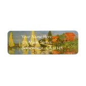 Regatta in Argenteuil door Claude Monet Etiket (Voorkant)