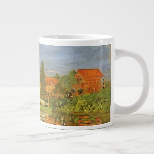 Regatta in Argenteuil door Claude Monet Grote Koffiekop (Rechts)