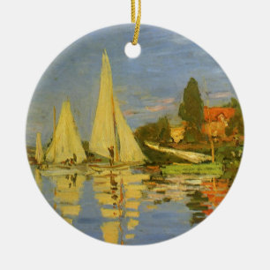 Regatta in Argenteuil door Claude Monet Keramisch Ornament