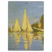 Regatta in Argenteuil door Claude Monet Klembord (Achterkant)