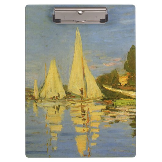 Regatta in Argenteuil door Claude Monet Klembord (Voorkant)
