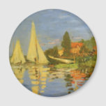 Regatta in Argenteuil door Claude Monet Magneet<br><div class="desc">Regatta in Argenteuil (1872) van Claude Monet is een indrukwekkend kunstschilderij. Je ziet de reflectie van de zeilboten in het meer water. Een zeeschildpad met een jacht- of bootrace op een zonnige zomerzondag. Over de kunstenaar: Claude Monet (1840-1926) was een oprichter van de Franse impressionistische schilderbeweging, waarbij de meeste schilderijen...</div>