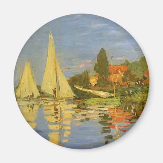 Regatta in Argenteuil door Claude Monet Magneet (Voorkant)
