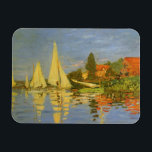 Regatta in Argenteuil door Claude Monet Magneet<br><div class="desc">Regatta in Argenteuil (1872) van Claude Monet is een indrukwekkend kunstschilderij. Je ziet de reflectie van de zeilboten in het meer water. Een zeeschildpad met een jacht- of bootrace op een zonnige zomerzondag. Over de kunstenaar: Claude Monet (1840-1926) was een oprichter van de Franse impressionistische schilderbeweging, waarbij de meeste schilderijen...</div>