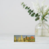 Regatta in Argenteuil door Claude Monet Mini Visitekaartje (Staand voorkant)