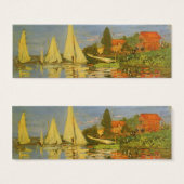 Regatta in Argenteuil door Claude Monet Mini Visitekaartjes (Voorkant /achterkant)
