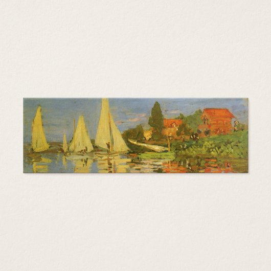 Regatta in Argenteuil door Claude Monet Mini Visitekaartjes (Voorkant)