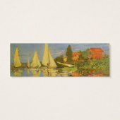 Regatta in Argenteuil door Claude Monet Mini Visitekaartjes (Achterkant)